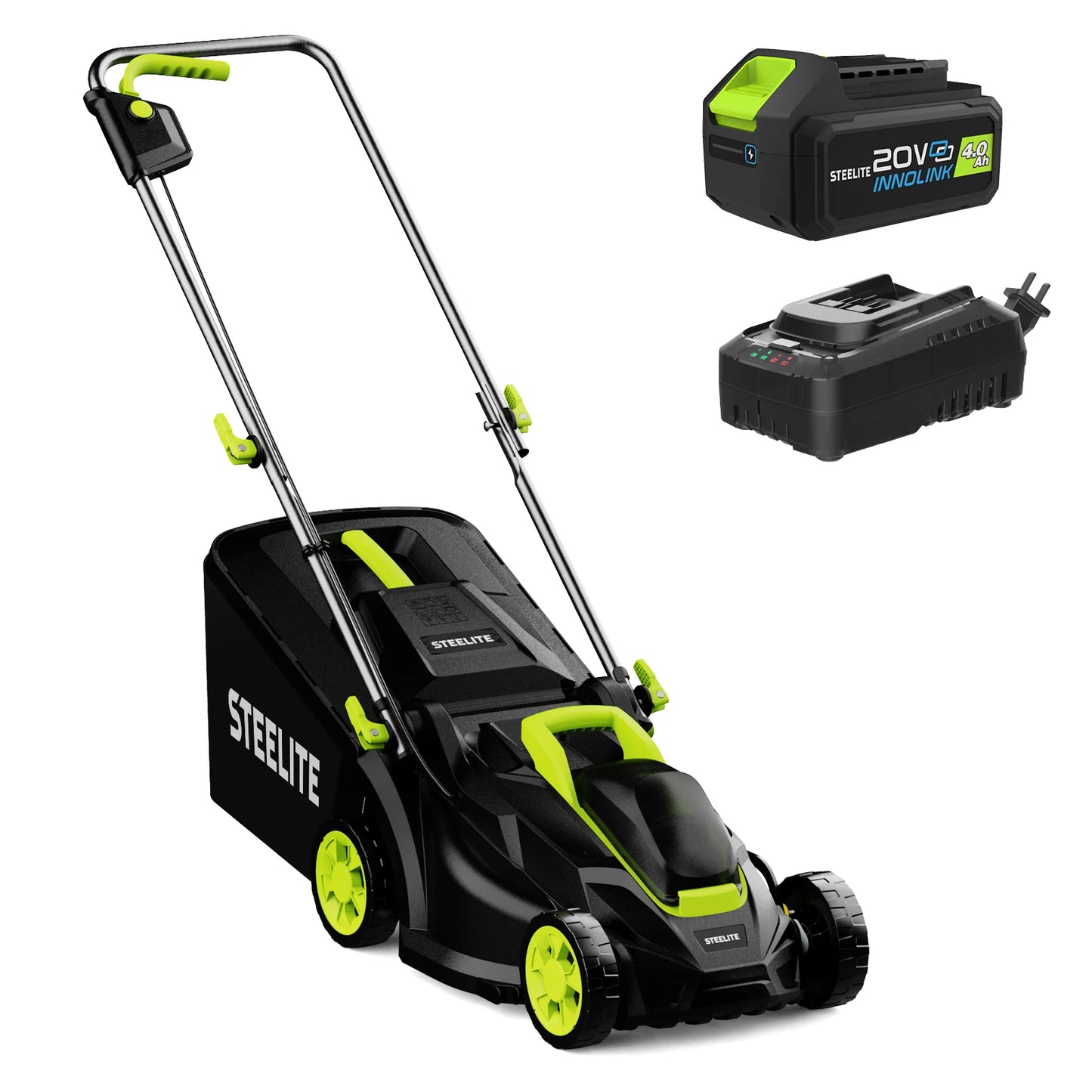 Deli 21V Cordless Brushless Lawn Mower With Battery Included
