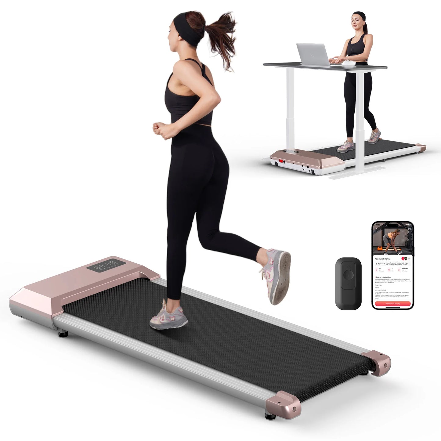 Superun 2.5HP Home Treadmill With LCD Digital Display And Bluetooth