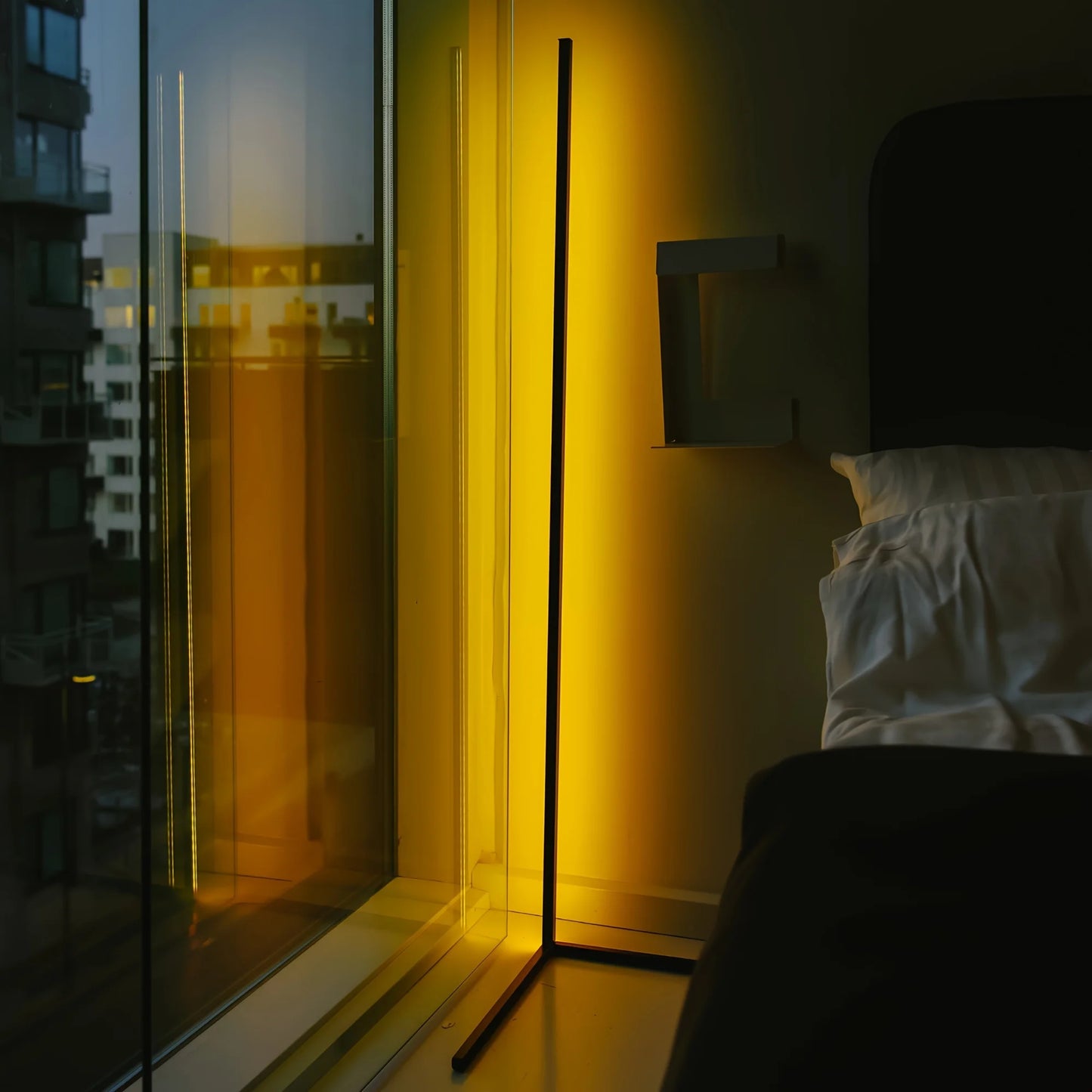 RGB Corner Floor Lamp LED for Living Room Space Decor