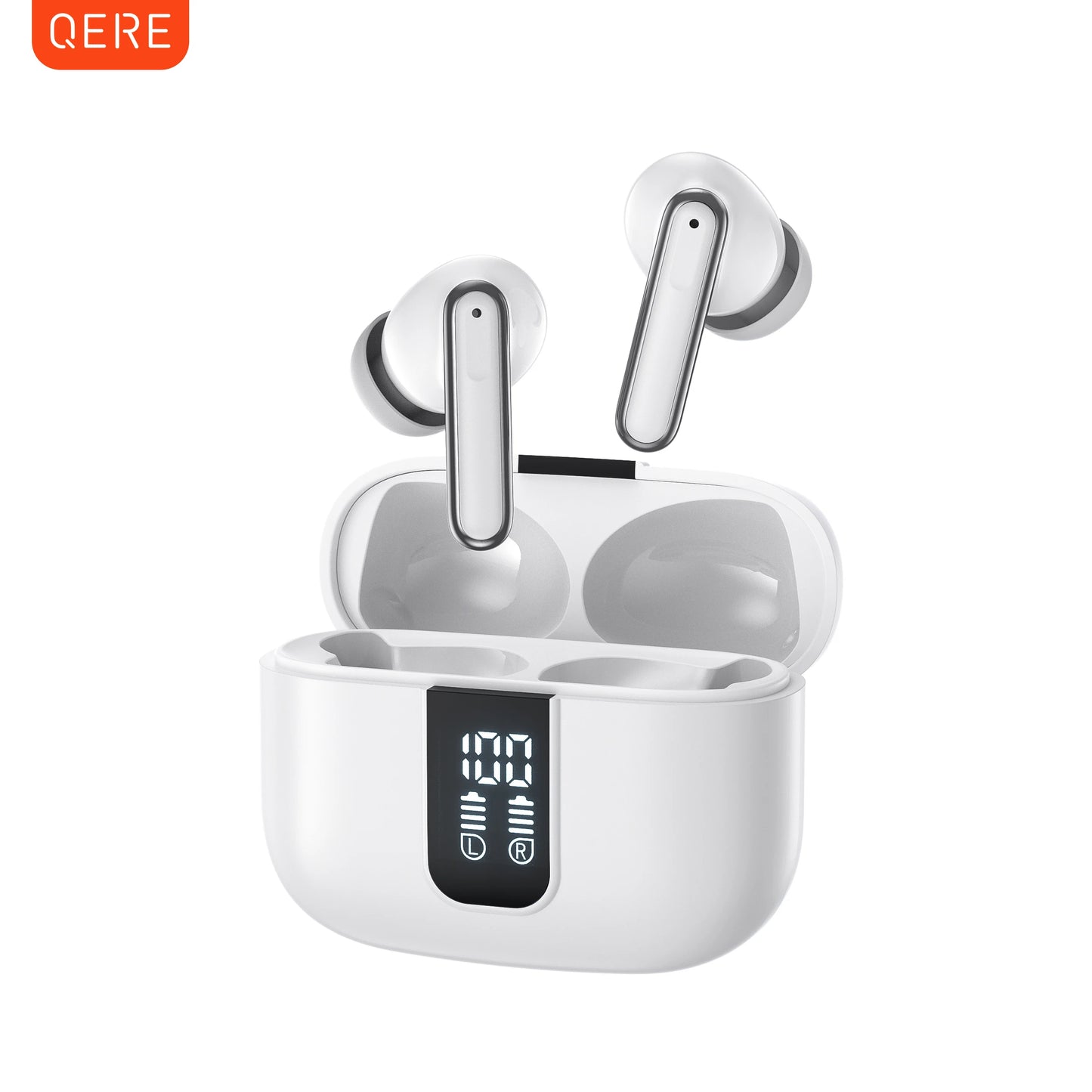 QERE E50 Wireless Earphones Bluetooth 5.3 HD Microphone ENC Calls