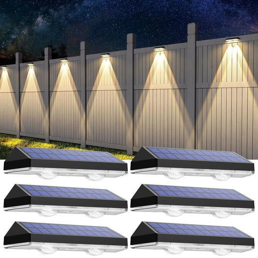 SZRSTH Solar Fence Lights Outdoor IP65 3-Mode Deck Lights