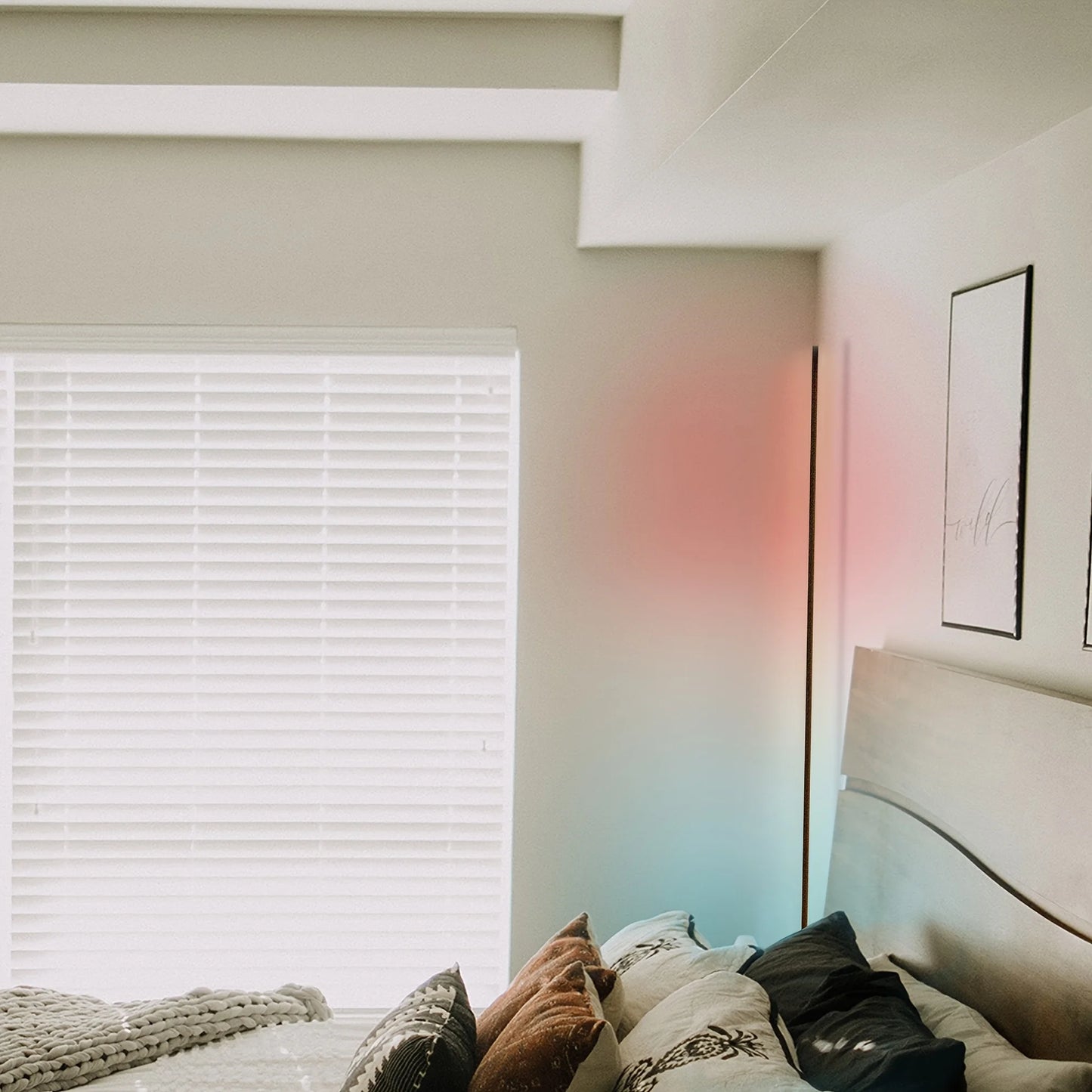 RGB Corner Floor Lamp LED for Living Room Space Decor