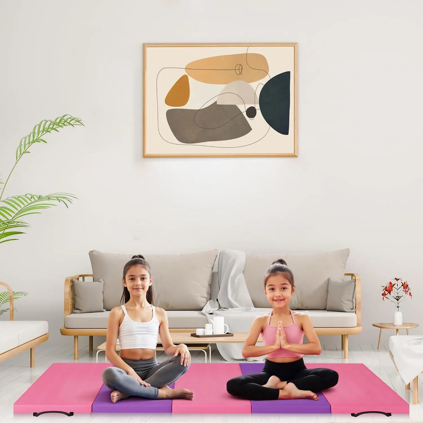 TWISTER.CK Folding Gym Mat Extra Thick High Density Foam Nonslip