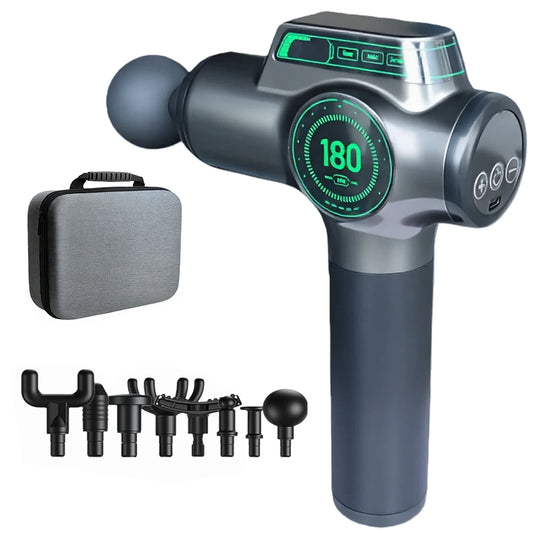Deep Tissue Massage Gun With 8 Attachments 99 Speed Levels