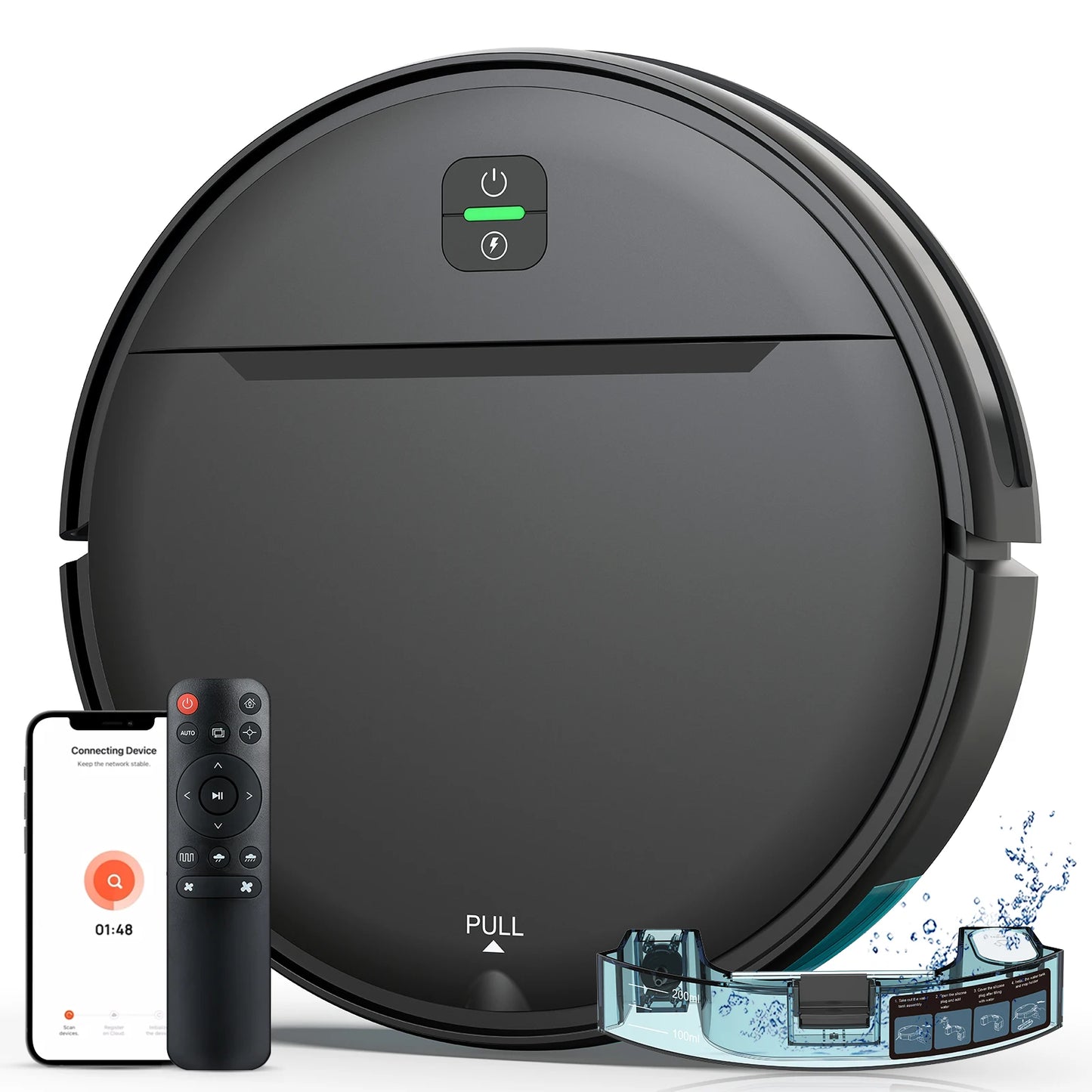 Omeser BR181 Robotic Vacuum Cleaner With 2 In 1 Mop