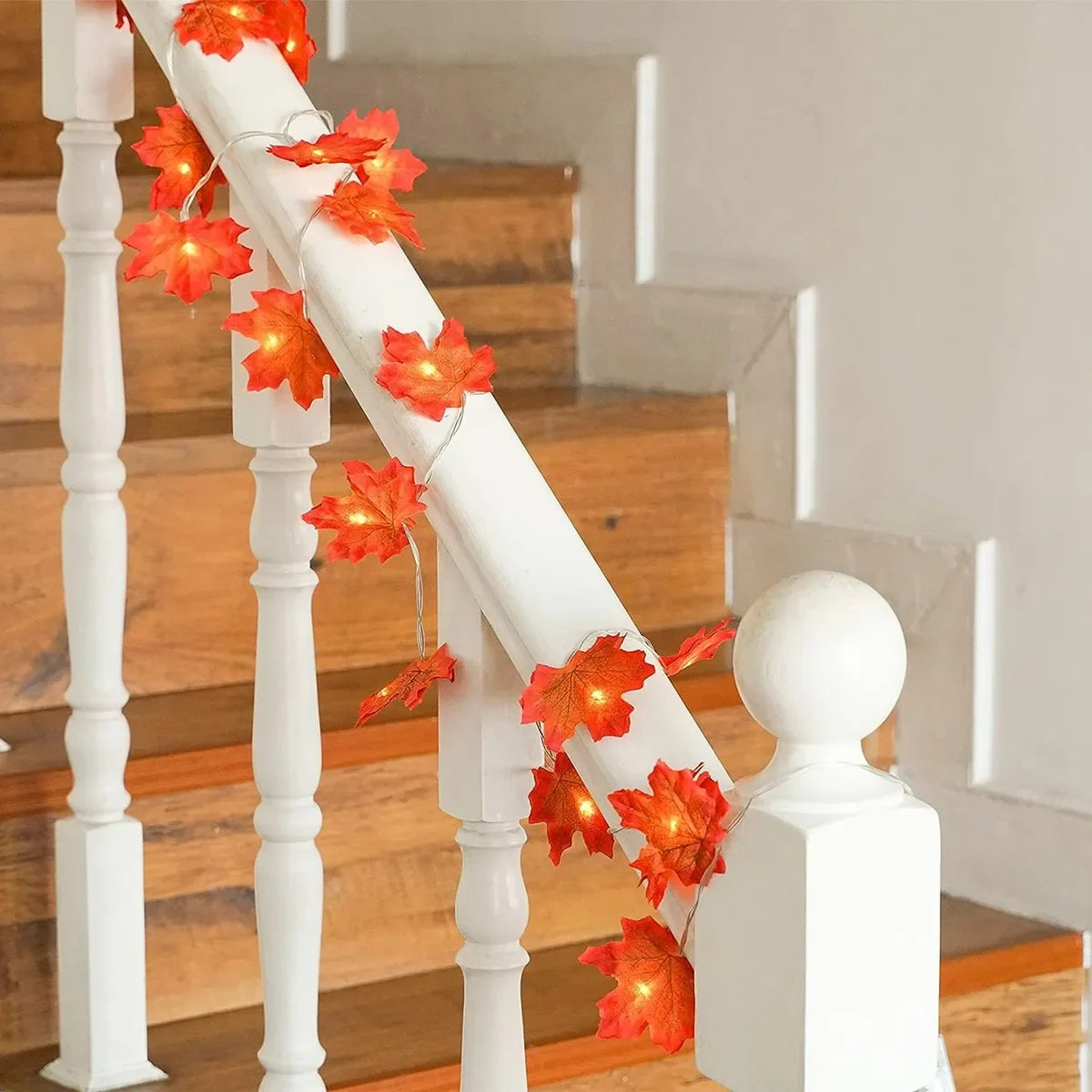 Maple Leaf String Lights Led Battery Operated Waterproof Decoration