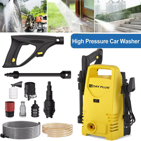 DayPlus Electric Pressure Washer 1600W 120Bar With Adjustable Lance