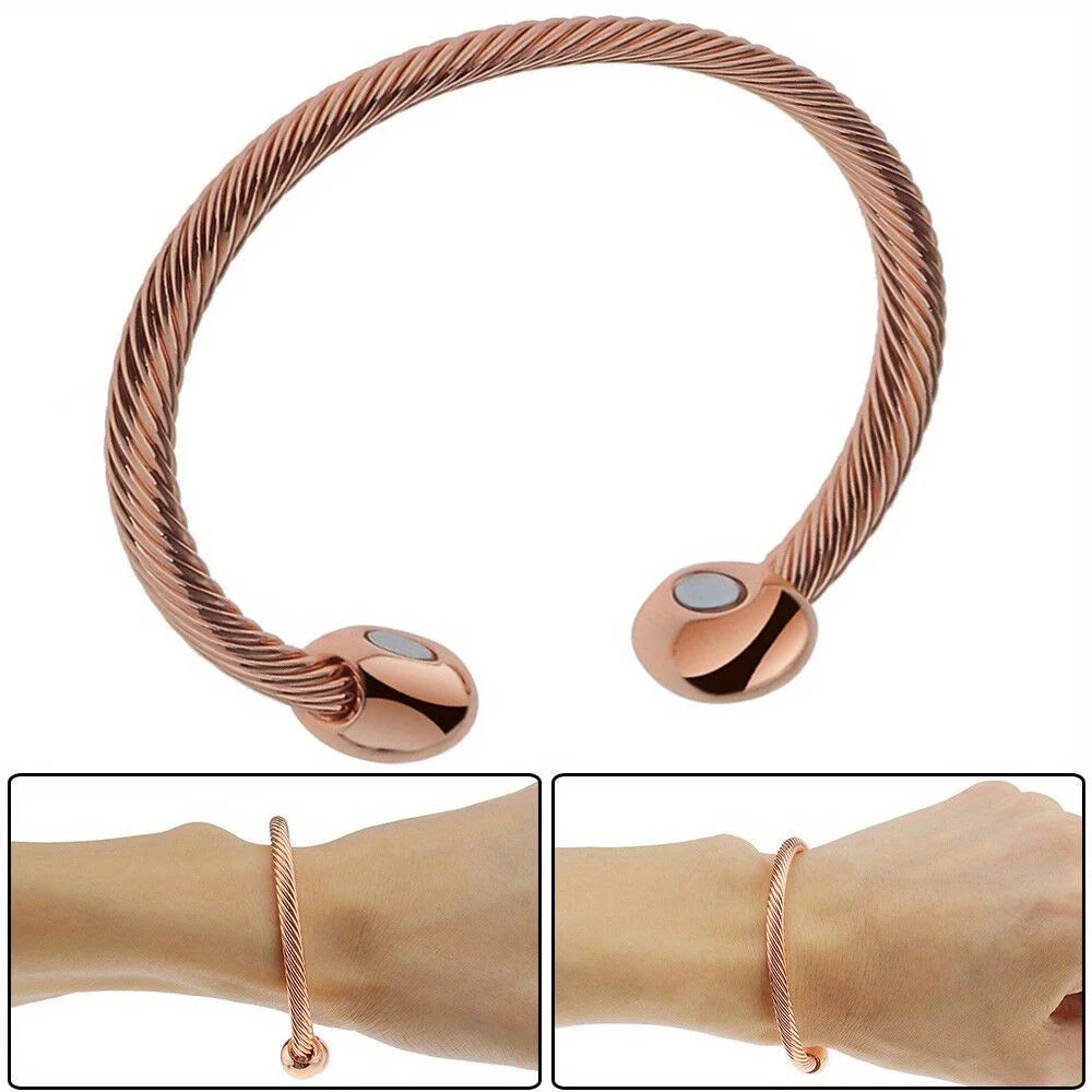 Copper Magnetic Bracelet For Arthritis Pain Relief Therapy