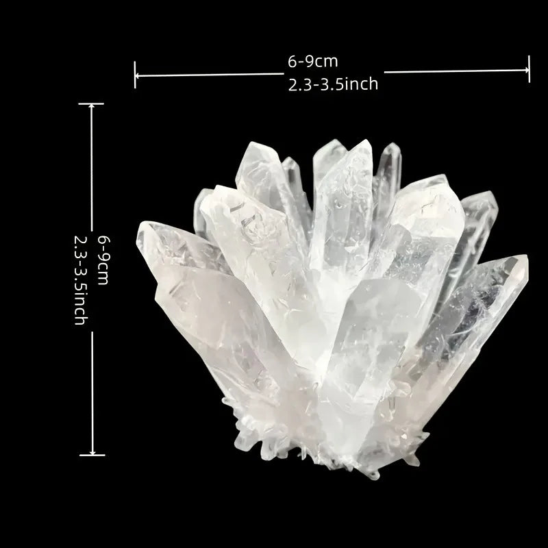 CrystalHola Spiritual Clear Quartz Cluster Healing Crystal Ornament