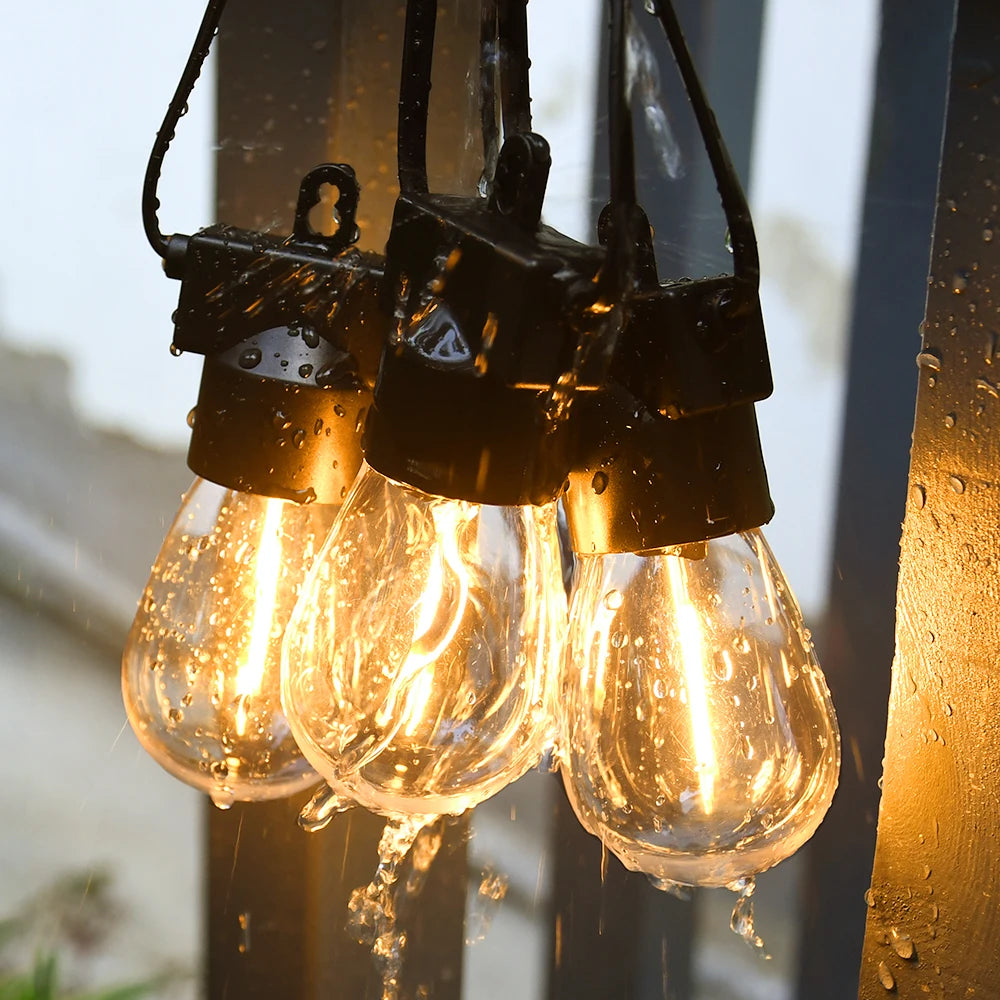 Arbrac 15M LED String Lights Shatterproof Festoon Garland Garden Decor