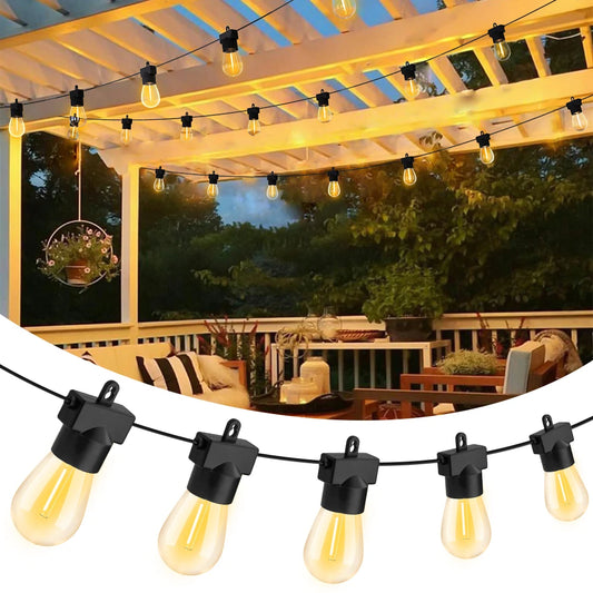 Arbrac 15M LED String Lights Shatterproof Festoon Garland Garden Decor