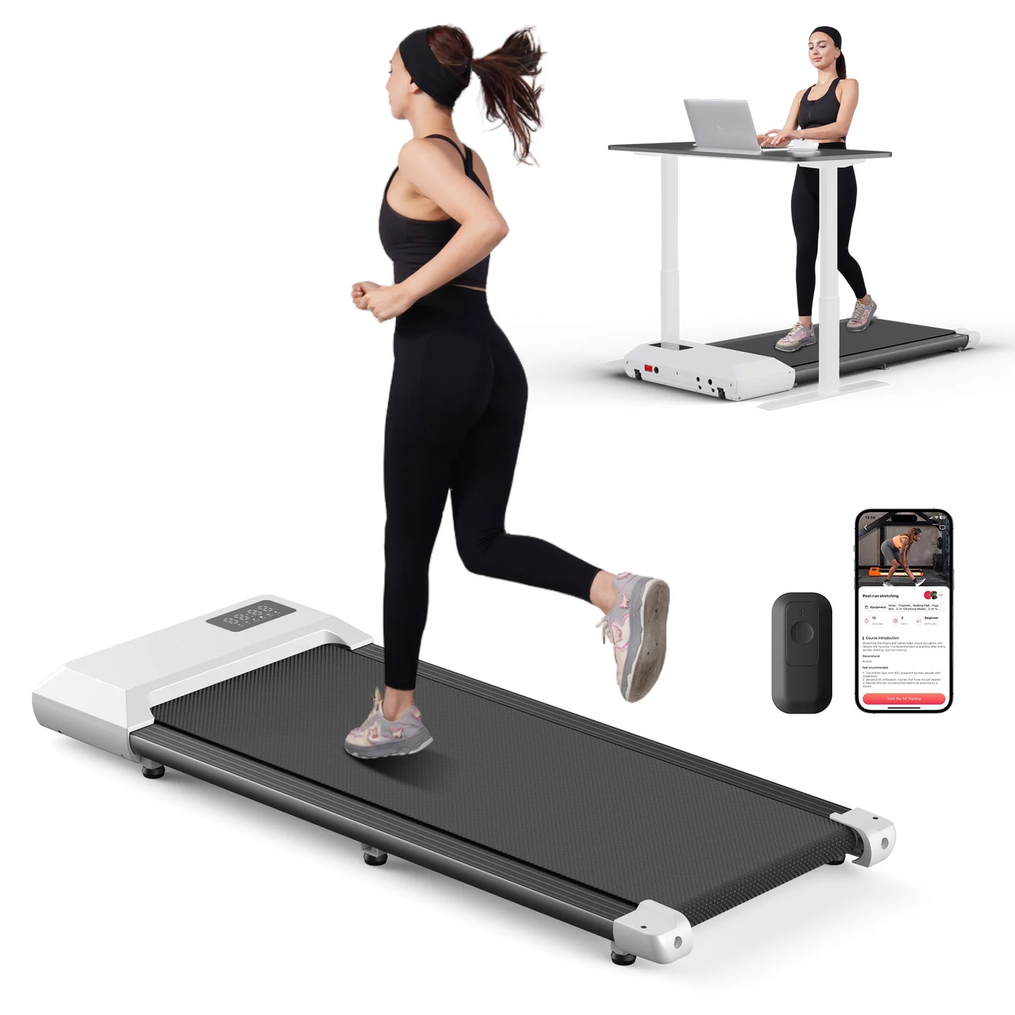 Superun 2.5HP Home Treadmill With LCD Digital Display And Bluetooth