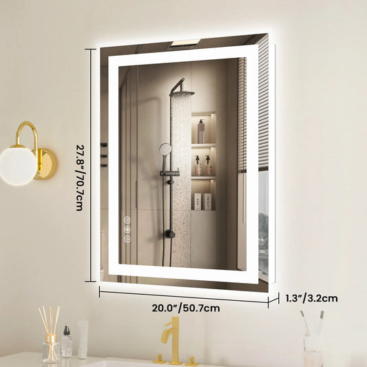 JHK LED Bathroom Vanity Mirror With Memory Function