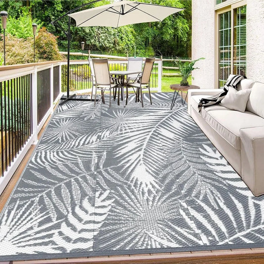 Outdoor Reversible Plastic Straw Rug For Patio And RV