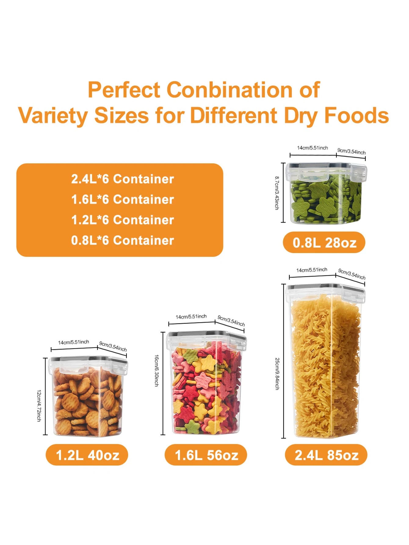 Moisture Proof Airtight Food Storage Containers Set Dishwasher Safe Labels