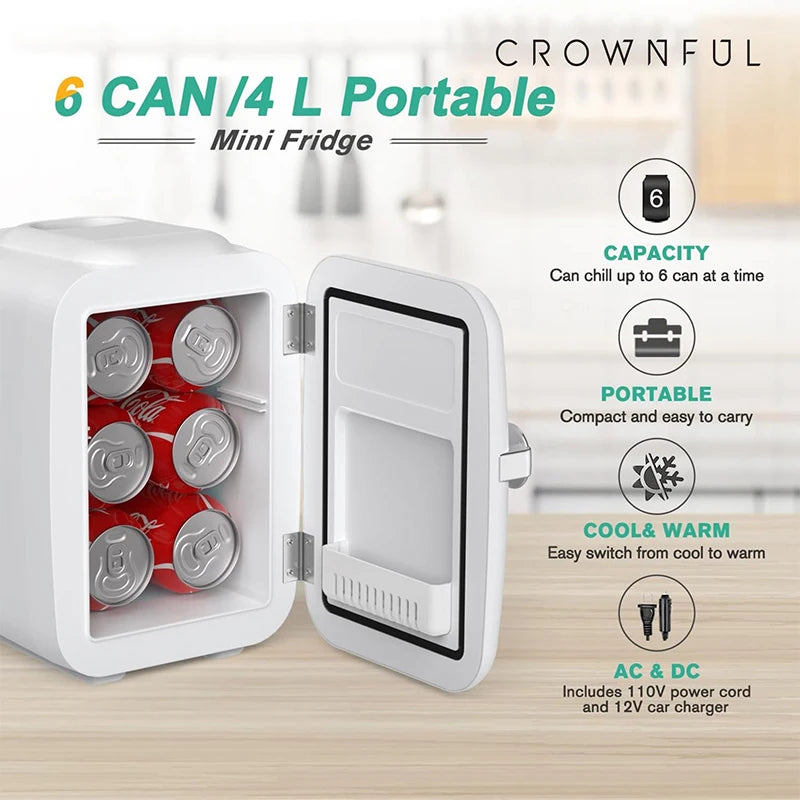 Mini Multifunction Refrigerator Portable Car Fridge For Travel