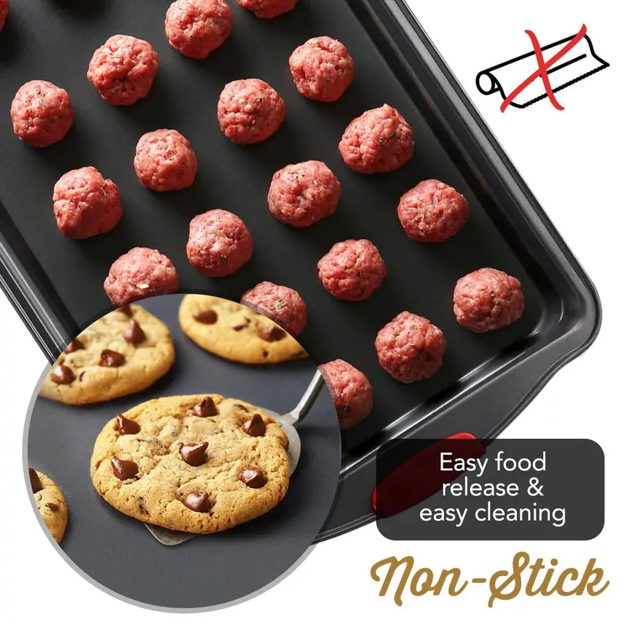 Nonstick Bakeware Set Premium Carbon Steel Cookie Sheets