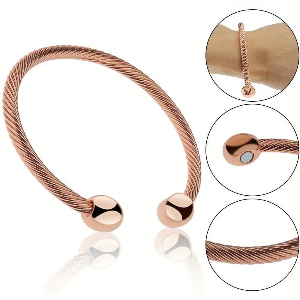Copper Magnetic Bracelet For Arthritis Pain Relief Therapy