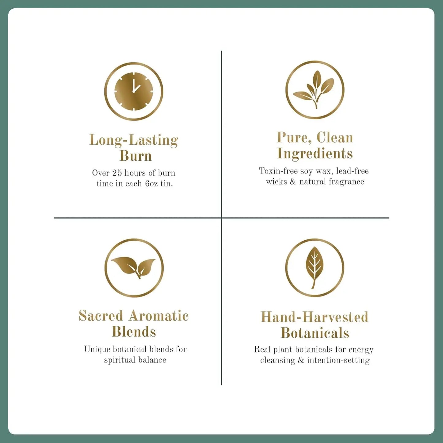 Soy Wax Spiritual Candle Set Love Grounding Cleansing Healing