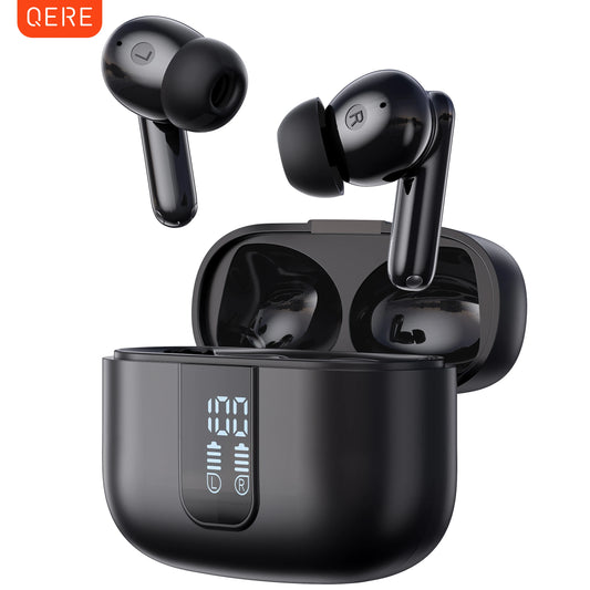 QERE E50 Wireless Earphones Bluetooth 5.3 HD Microphone ENC Calls