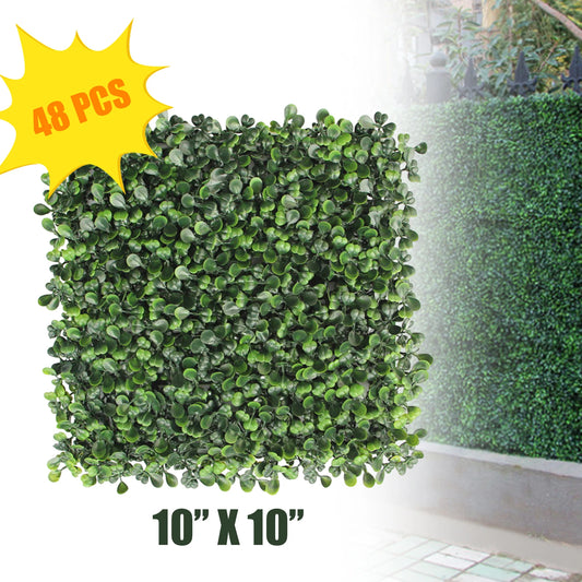 NONECN Grass Wall Panels Boxwood Hedge UV Indoor Outdoor